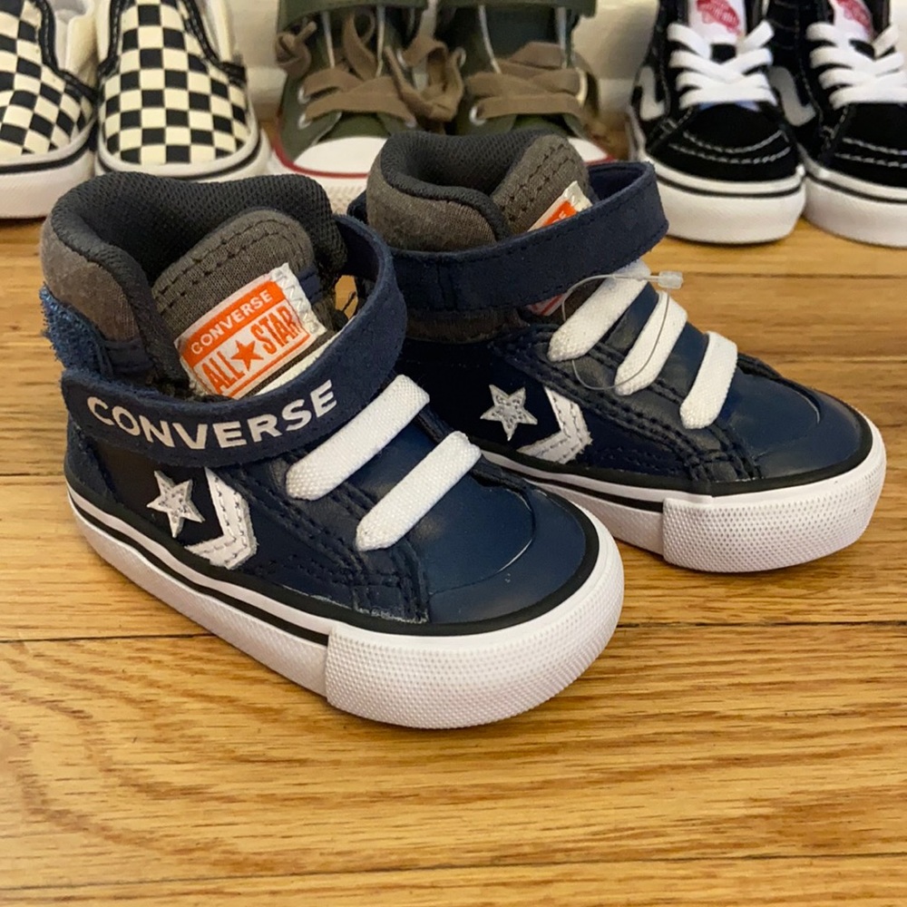 New converse all star high top baby shoes
